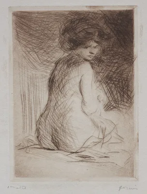 Seated Nude Woman from the Back — Jean-Louis Forain