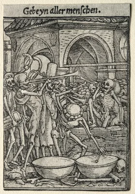 Dance of Death:  The Trumpeters of Death — Hans Holbein the Younger