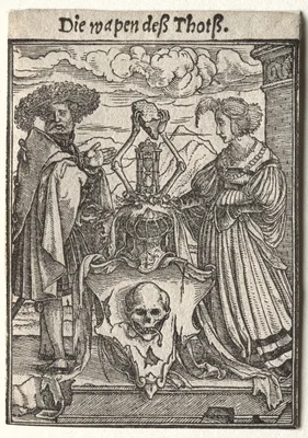 Dance of Death:  The Coat of Arms of Death — Hans Holbein the Younger
