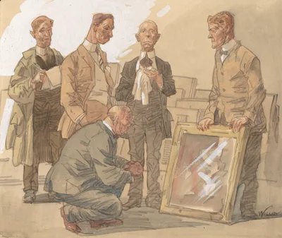 History of a Picture No. 1: Before the Jury — Frank Wilcox