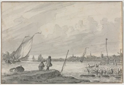 View of Alkmaar with Boats