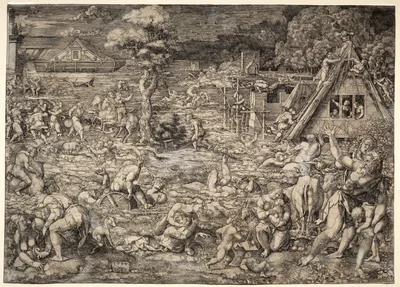 The Deluge — Dirck Vellert
