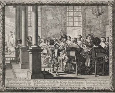 The Prodigal Son:  The Feast in Honor of the Prodigal's Return — Abraham Bosse