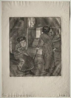 Mary Cassatt at the Louvre: The Etruscan Gallery — Edgar Degas