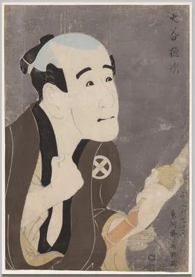 Otani Tokuji I as the Retainer Sodesuke in "Flowering Irises: A Soga Vendetta of the Bunroku Era" — Sharaku