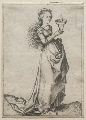 The First Wise Virgin — Martin Schongauer