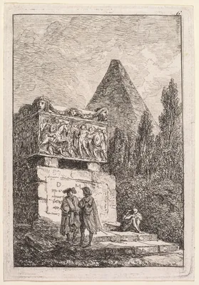 Le Sarcophage — Hubert Robert