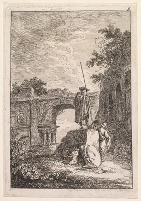 Les Soirées de Rome:  L'Arc de triomphe — Hubert Robert