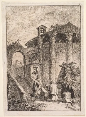 Le Temple Antique — Hubert Robert