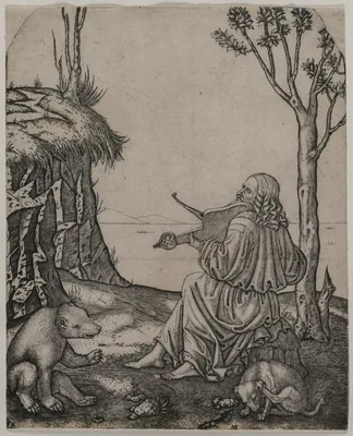 Orpheus Charming the Animals — Marcantonio Raimondi