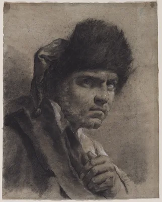 Man with a Fur Cap — Giovanni Battista Piazzetta