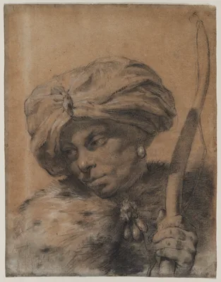 Archer with Turbaned Headdress — Giovanni Battista Piazzetta