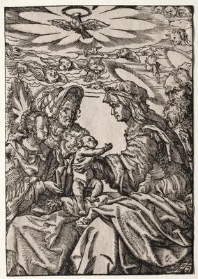 The Holy Family with St. Anne and Joachim — Hans Burgkmair the Elder