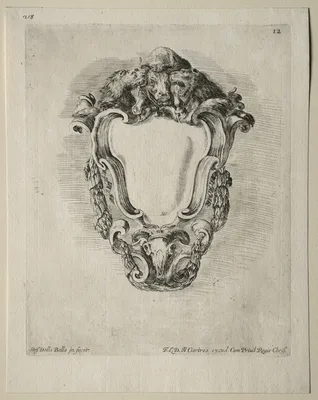 Collection of Various Caprices and New Designs of Cartouches and Ornaments:  No 12 — Stefano della Bella