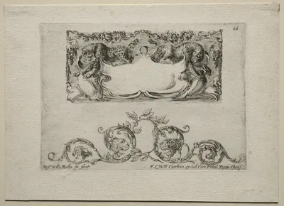Collection of Various Caprices and New Designs of Cartouches and Ornaments:  No 16 — Stefano della Bella