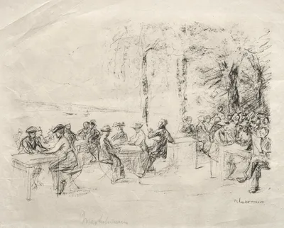 Cafe on the Havel — Max Liebermann