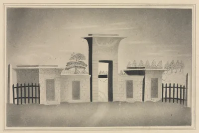 The Gateway of Mount Auburn, near Boston — Mrs Nims