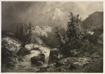 Storm in the Alps — Alexandre Calame