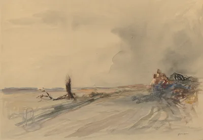 Devastated Land (recto) — Jean-Louis Forain