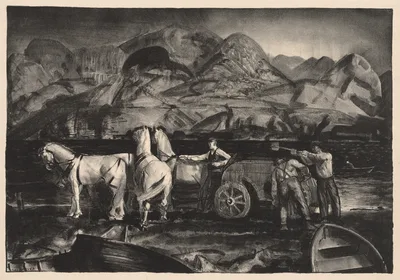 The Sand Team — George Bellows