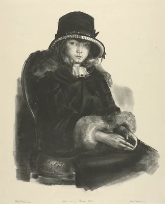 Anne in a Black Hat — George Bellows