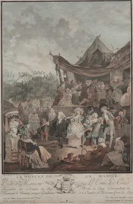 Le Menuet de la Mariée — Philibert-Louis Debucourt