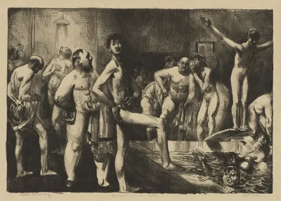 Business-Men's Bath — George Bellows