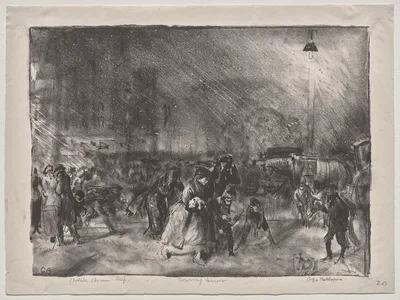 Evening Snow — George Bellows