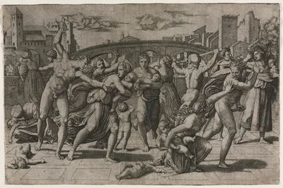 Massacre of the Innocents without the Fir Tree — Marcantonio Raimondi