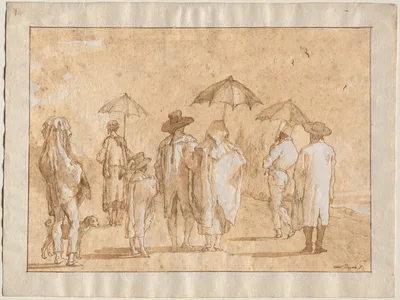 A Spring Shower — Giovanni Domenico Tiepolo