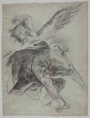 A Flying Angel (recto) — Giovanni Battista Piazzetta
