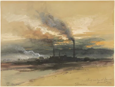 Smelting Works at Denver — Thomas Moran