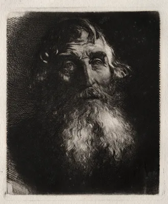 Study of an Old Man's Head — Hubert von Herkomer