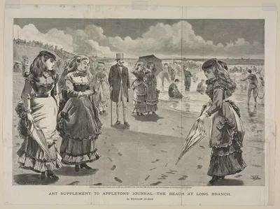 The Beach at Long Branch — Winslow Homer