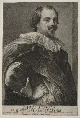 Portrait of Peter Stevens — Lucas Vorsterman the Elder