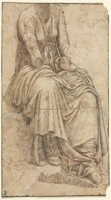 Copy of a Roman Statue of a Seated Woman — Domenico Ghirlandaio