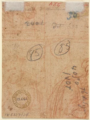 Fragment of Two Figures (verso)