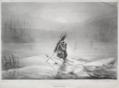 The Breaking Ice, Souvenir of Norway — Gustave Doré
