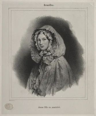 Brussels:  Young Girl in a Cape — Jean Baptiste Madou