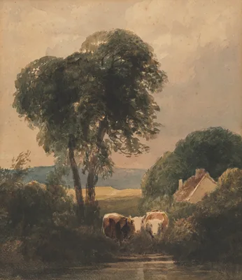 Welsh Landscape with Cattle — Peter De Wint
