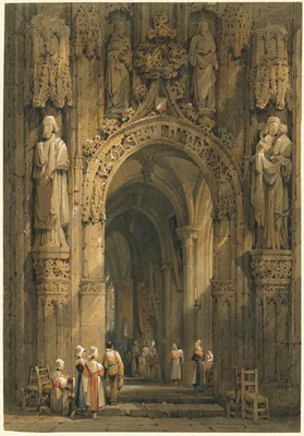 Interior of a Cathedral — Samuel Prout