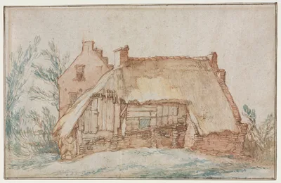 Peasant's Cottage (recto) — Abraham Bloemaert