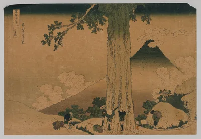 Fuji from the Pass of Mishima, Koshu Province — Katsushika Hokusai