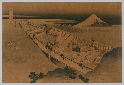 Fuji from Ushibori, Province of Hitachi — Katsushika Hokusai