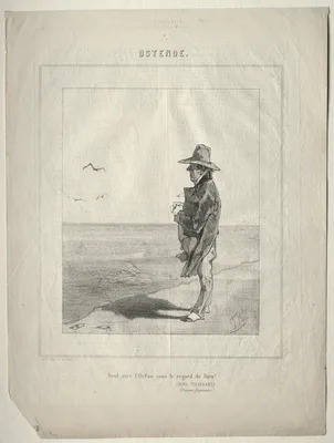 Ostend (Seul avec l'ocean sous le regard de Dieu!) — Félicien Rops