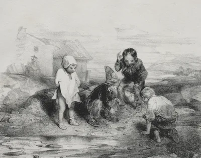 The Deciding Throw — Alexandre-Gabriel Decamps