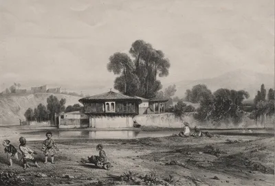 Pavilion at the Edge of a River — Alexandre-Gabriel Decamps