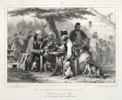 Album for 1832:  Un famous diplomat à dit... — Auguste Raffet