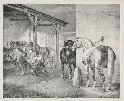 The Ferrier's Shed — Théodore Géricault