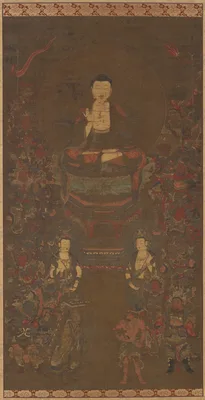 Shakyamuni with the Sixteen Benevolent Deities